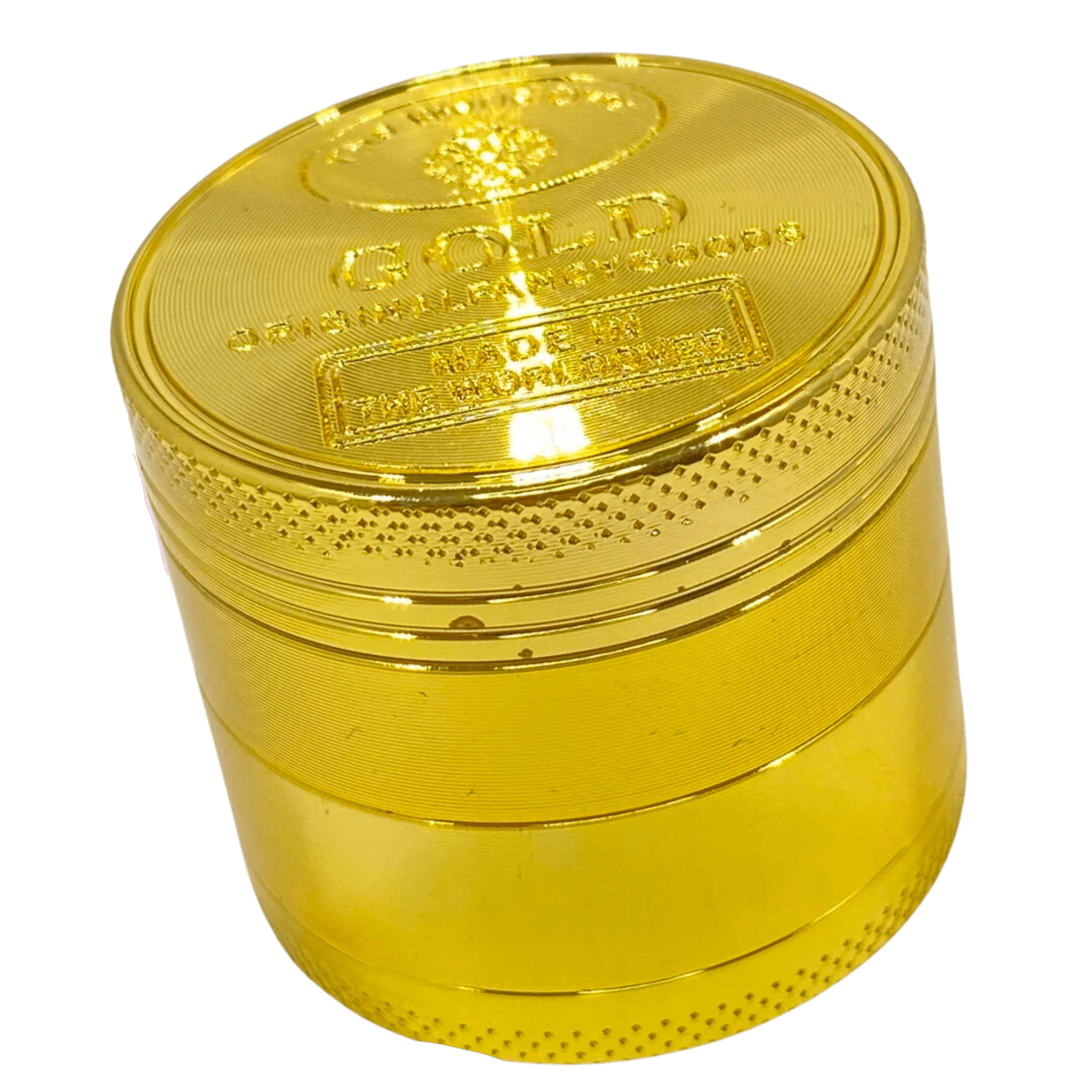 Gold herb Grinder - Cyberpuffs