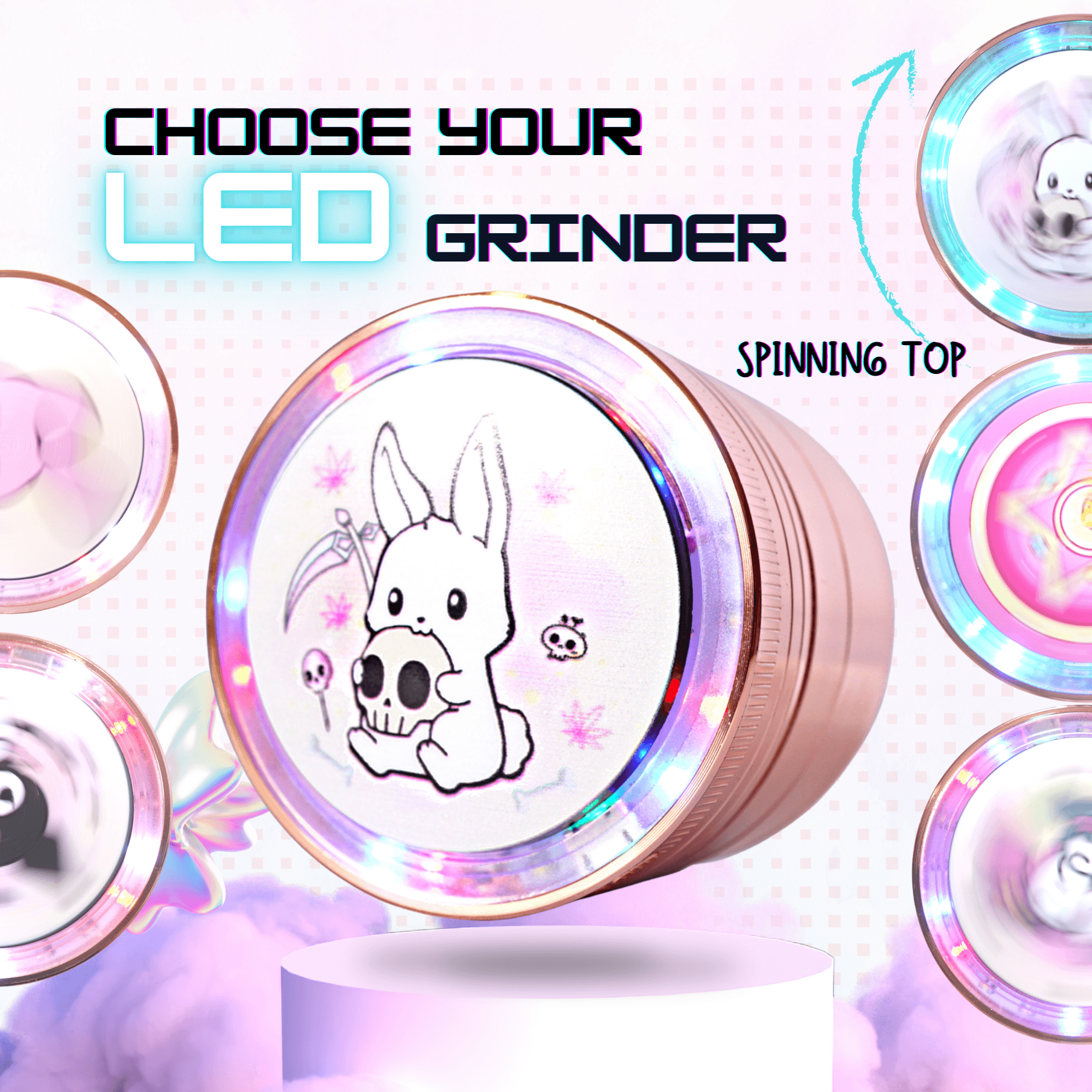 LED GRINDERS - Cyberpuffs