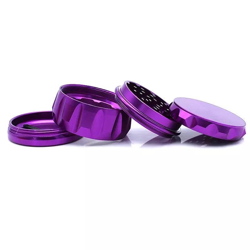 Grinder Purple Metallic Ribbed - Cyberpuffs