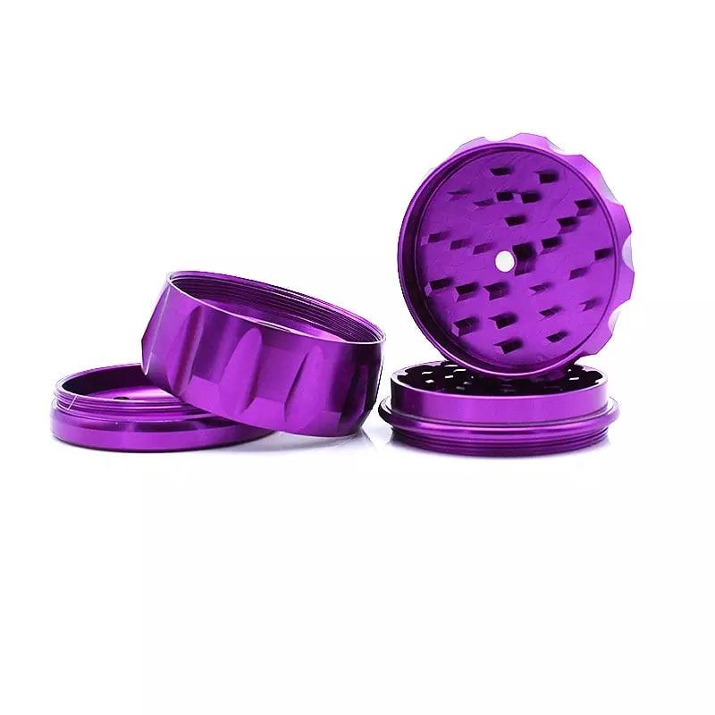 Grinder Purple Metallic Ribbed - Cyberpuffs