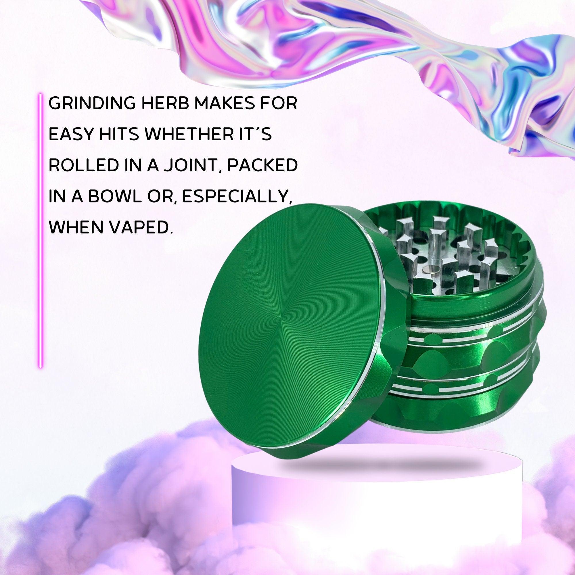 Metal Weed Grinder | Green grinder, cannabis grinders, Best friend gift, Big Herb grinder, Girly grinder, 4 pieces grinders, stoner gift