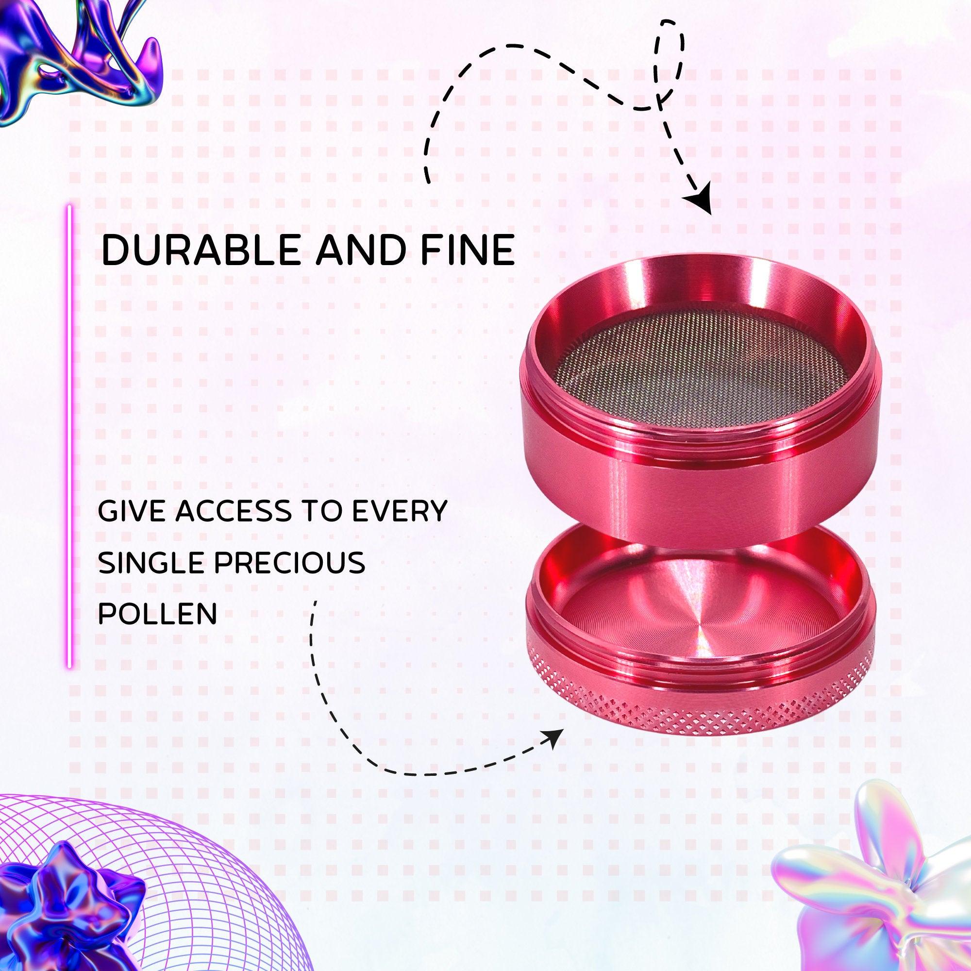 Cute Weed Grinder | Love, Heart Rainbow, cannabis grinders, weed accessories, 4 piece grinder, cannabis, Pink Psychedelic Trippy Herb Girly